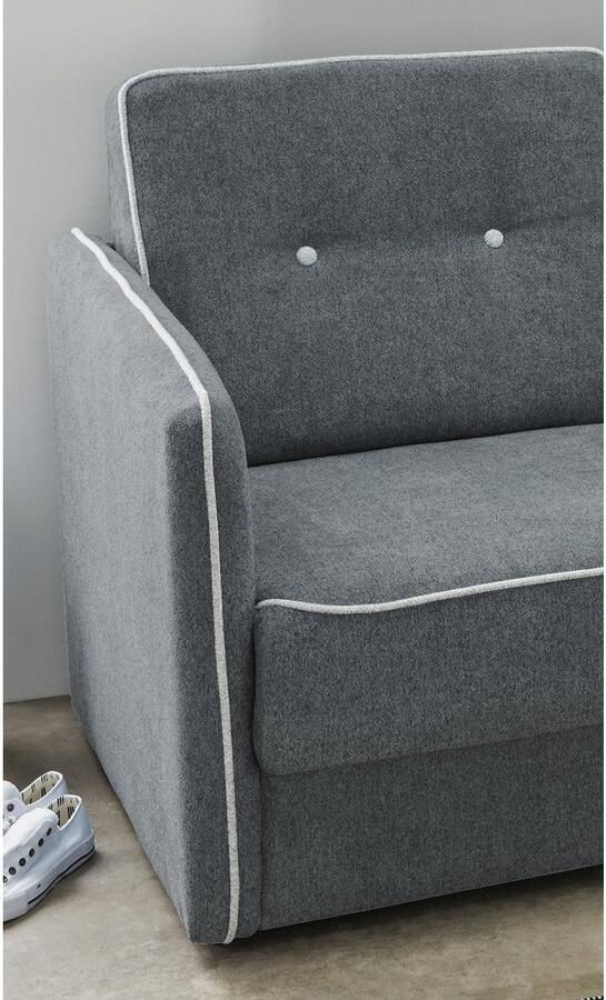 Home affaire Slaapbank Merina met tweedelige slaapfunctie lade naar voren binnenvering - Foto 6