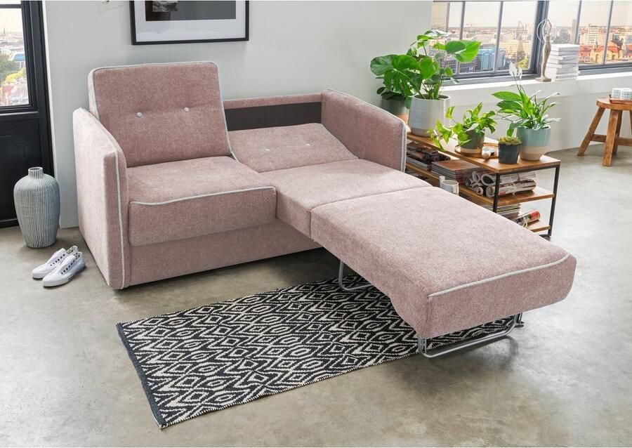 Home affaire Slaapbank Merina met tweedelige slaapfunctie lade naar voren binnenvering - Foto 2