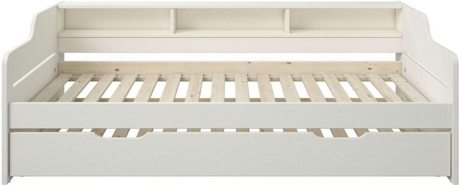 Home affaire Slaapbank REETE1 opbergruimte functioneel bed kinderbed inclusief lade met planken fsc gecertificeerd massief hout (dennen) landhuisstijl - Foto 6