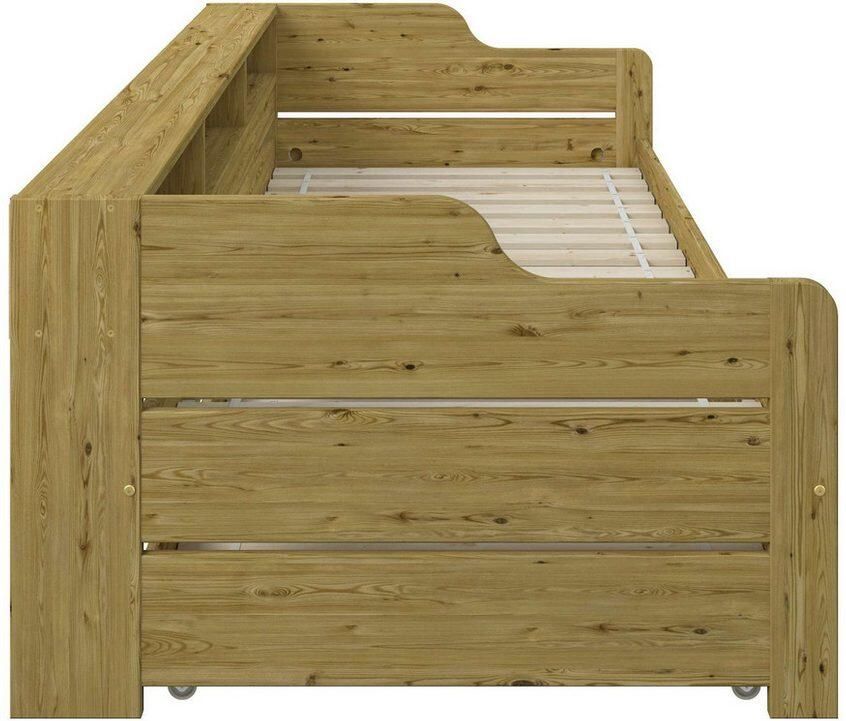 Home affaire Slaapbank REETE1 opbergruimte functioneel bed kinderbed inclusief lade met planken fsc gecertificeerd massief hout (dennen) landhuisstijl - Foto 3