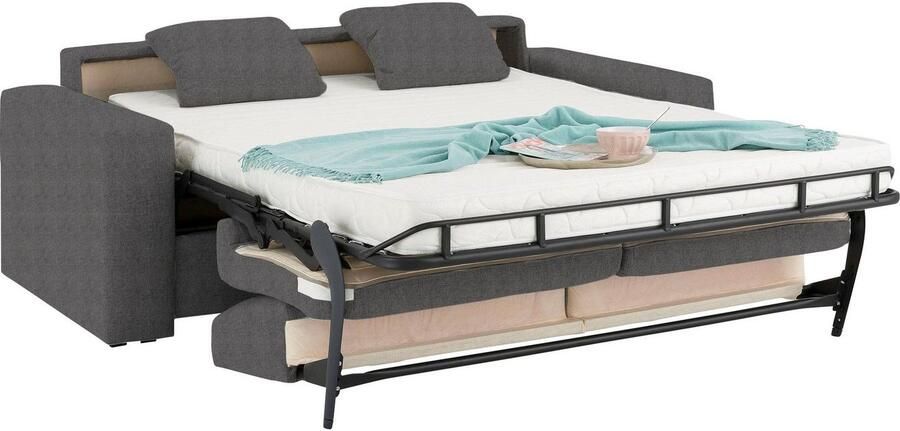 Home affaire Slaapbank Roma matras hoogte 14 cm Bedfunctie met vering lattenbodem matras - Foto 8