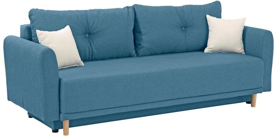 Home affaire Slaapbank Scandic incl. 2 sierkussens en bedkist capitonnage in rugkussen - Foto 2