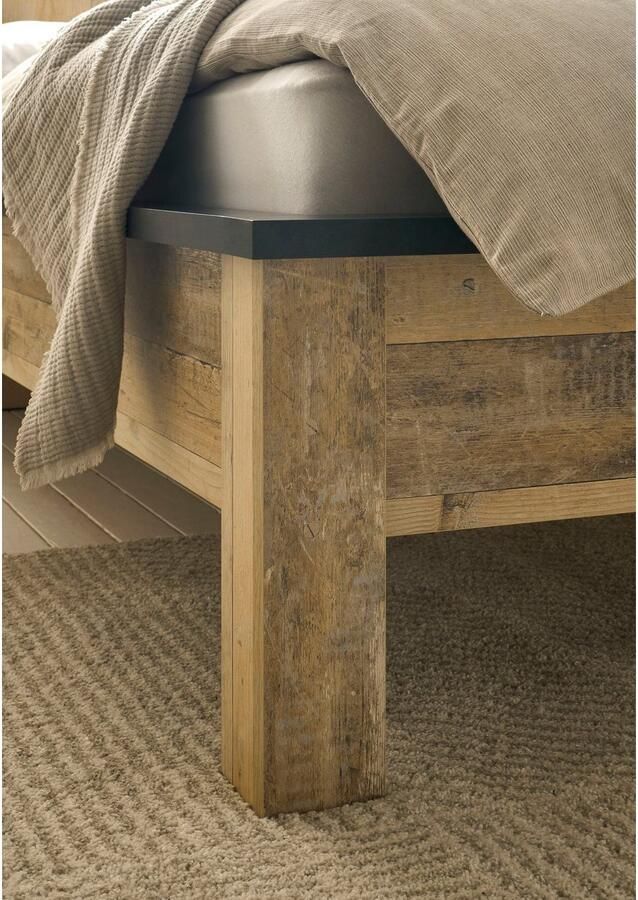 Home affaire Slaapkamerserie Sherwood Ligoppervlak 140 x 200 cm kast 3-deurs 161 cm breed (4-delig) - Foto 6