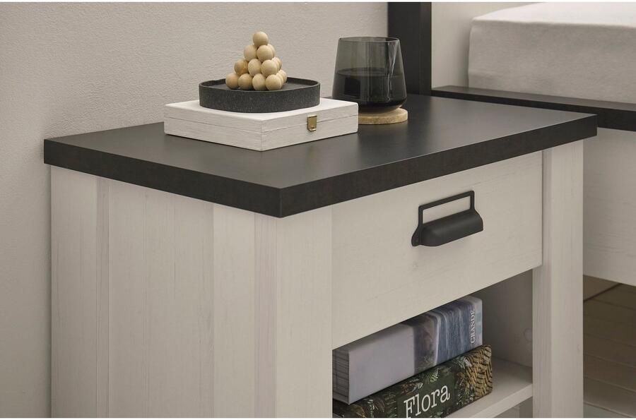 Home affaire Slaapkamerserie Sherwood Ligoppervlak 140 x 200 cm kast 3-deurs 162 cm breed (4-delig) - Foto 10