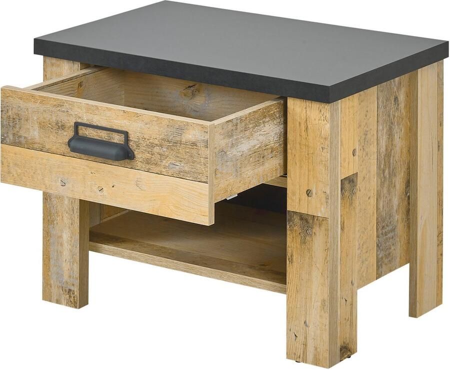 Home affaire Slaapkamerserie Sherwood Ligoppervlak 180 x 200 cm kast 3-deurs 201 cm breed (4-delig) - Foto 3