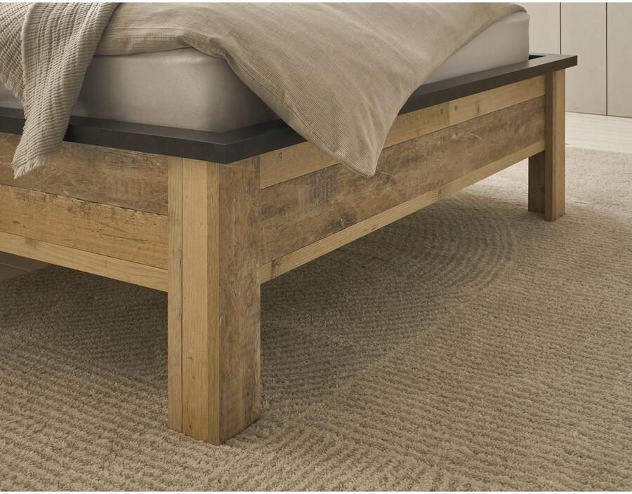Home affaire Slaapkamerserie Sherwood Ligoppervlak 180 x 200 cm kast 3-deurs 201 cm breed (4-delig) - Foto 6