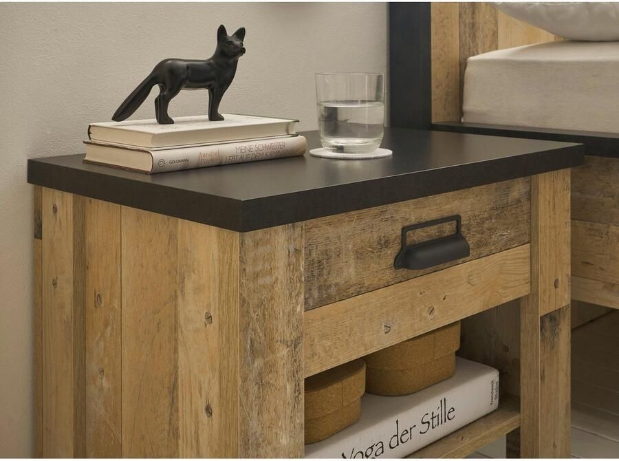 Home affaire Slaapkamerserie Sherwood Ligoppervlak 180 x 200 cm kast 3-deurs 201 cm breed (4-delig) - Foto 7