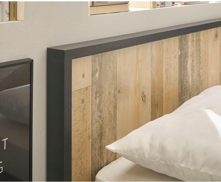 Home affaire Slaapkamerserie Sherwood Ligoppervlak 180 x 200 cm kast 3-deurs 201 cm breed (4-delig) - Foto 2