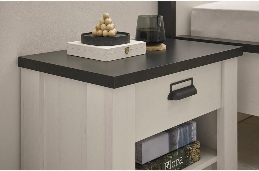 Home affaire Slaapkamerserie Sherwood Ligoppervlak 180 x 200 cm kast 3-deurs 201 cm breed (4-delig) - Foto 12