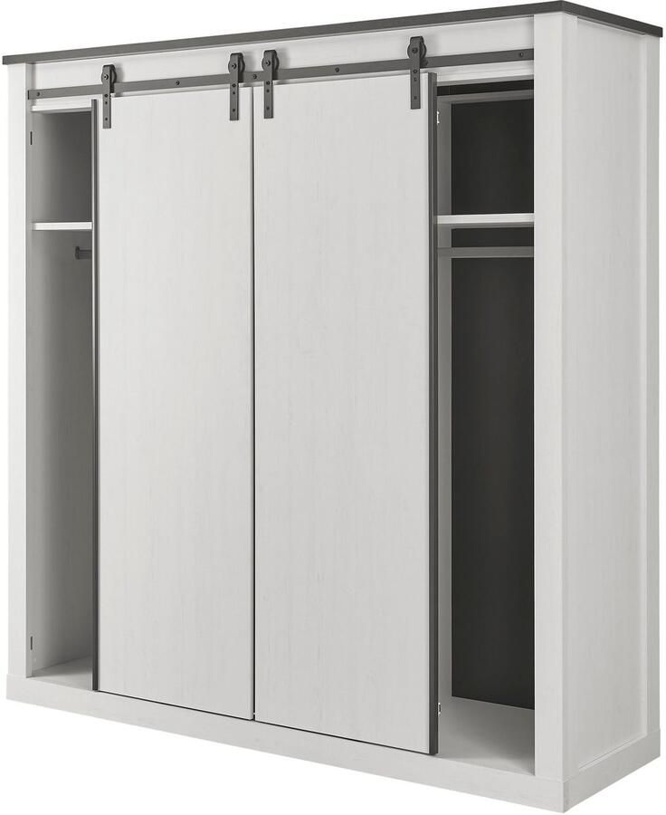 Home affaire Slaapkamerserie Sherwood Ligoppervlak 180 x 200 cm kast 3-deurs 201 cm breed (6-delig) - Foto 3