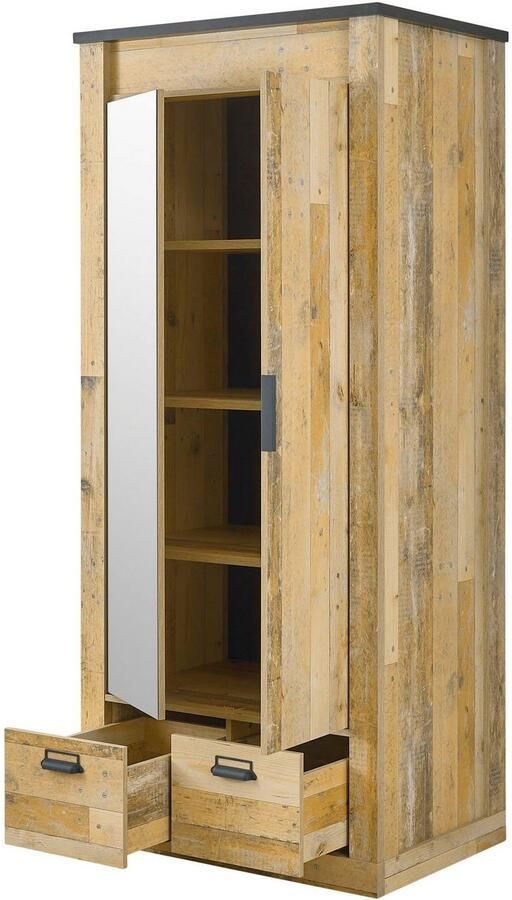 Home affaire Slaapkamerserie Sherwood Ligoppervlak 90 x 200 cm kast 2-deurs 93 cm breed (3-delig) - Foto 11
