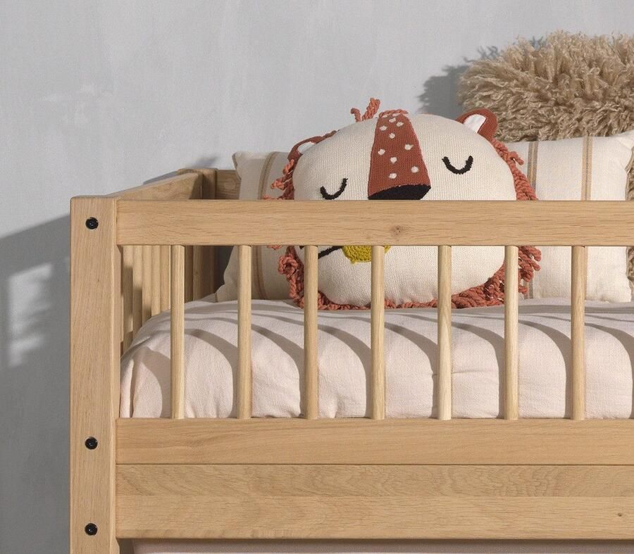 Home affaire Speelbed van massief geolied eikenhout lf 90x2000 cm rr ladder en valbeveiliging - Foto 2