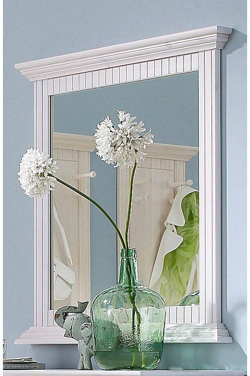 Home affaire Spiegel Rustiek Frame in grenen massief breedte 78 cm met decoratieve freesranden - Foto 2