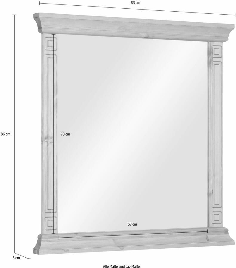 Home affaire Spiegel Vinales van massief grenen - Foto 2