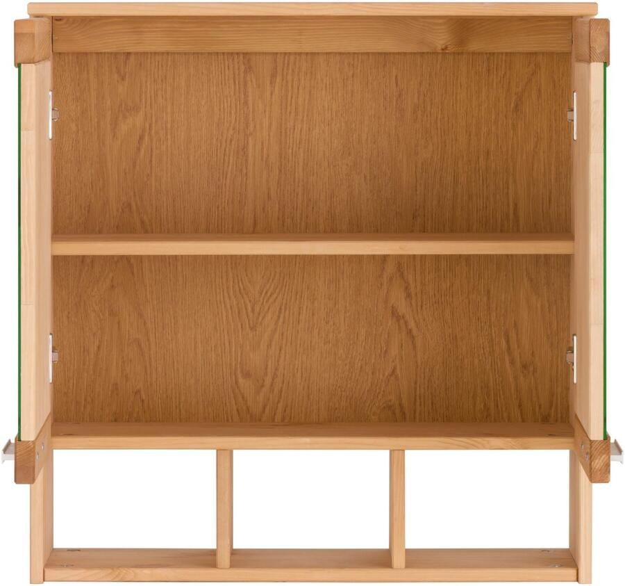 Home affaire Spiegelkast Josie Breedte 60 cm van massief hout verstelbare plank metalen grepen - Foto 2