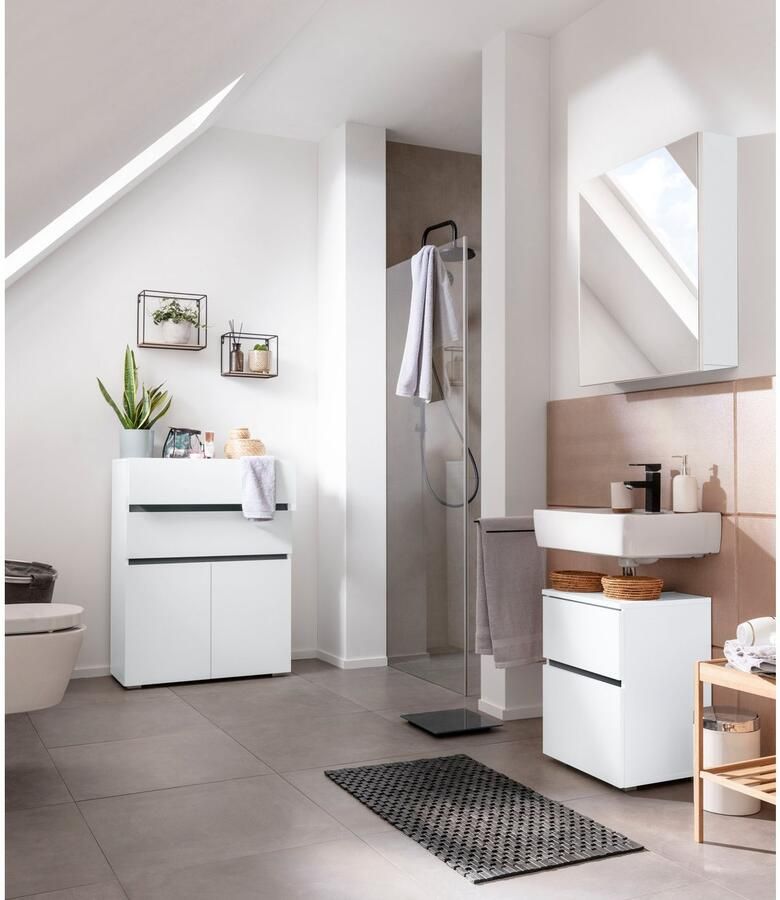 Home affaire Halfhoge kast Wisla Hoogte 98 cm met deuren en lades - Foto 2