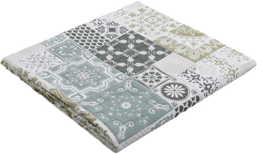 Home affaire Sprei Sofia Dekbedovertrek in Patchwork-Design voor Kinderen en Volwassenen - Foto 3