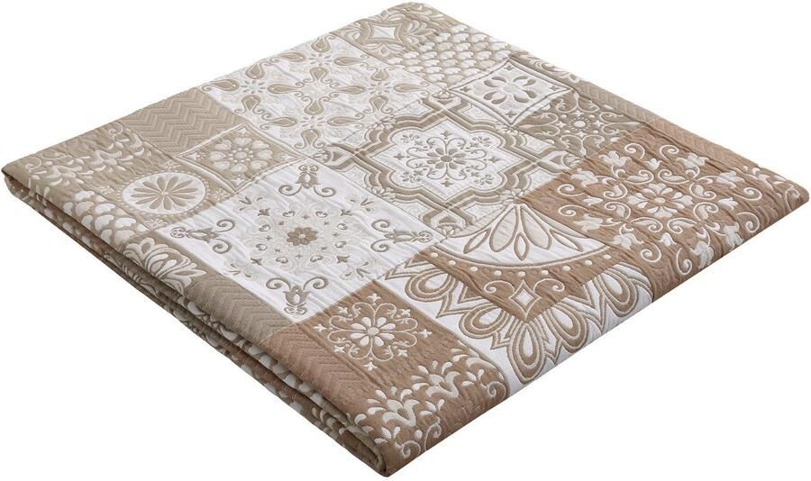 Home affaire Sprei Sofia Dekbedovertrek in Patchwork-Design voor Kinderen en Volwassenen - Foto 3