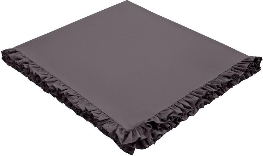 Home affaire Sprei Violetta luchtige sprei met franjes zonder voering met volants 100% katoen ook als tafelkleed te gebruiken - Foto 3