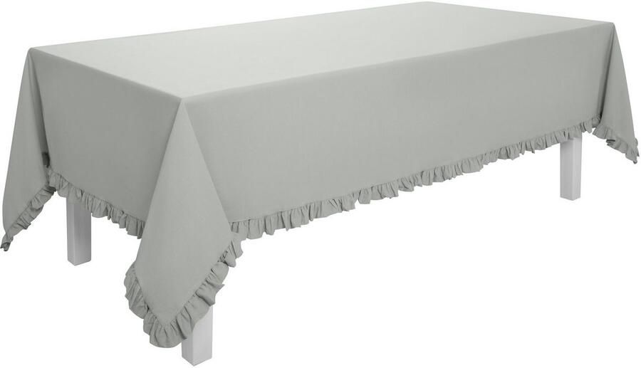 Home affaire Sprei Violetta luchtige sprei met franjes zonder voering met volants 100% katoen ook als tafelkleed te gebruiken - Foto 4