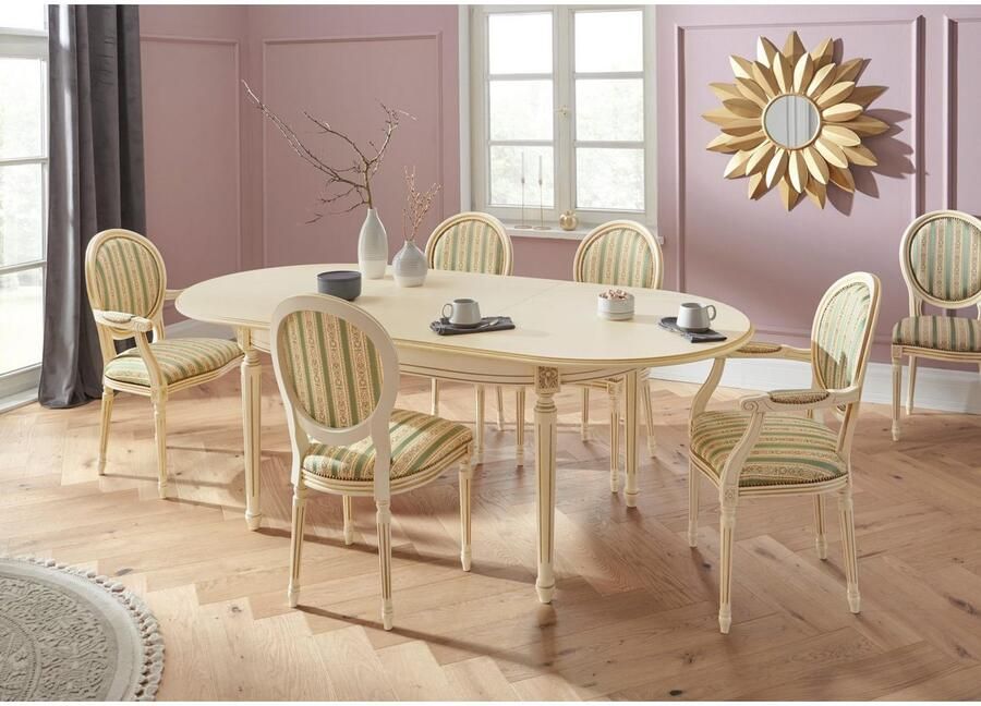 Home affaire Eettafel Luigi Breedte 166-216 cm naturel wit - Foto 5