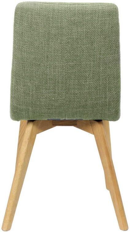 Home affaire Stoel met 4 poten Arosa eettafelstoel gestoffeerde stoel keukenstoel eetstoel 2-delige set poten van massief eiken of beuken met gestikt stof (set 2 stuks) - Foto 5