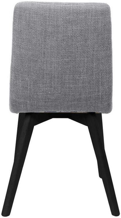 Home affaire Stoel met 4 poten Arosa eettafelstoel gestoffeerde stoel keukenstoel eetstoel 2-delige set poten van massief eiken of beuken met gestikt stof (set 2 stuks) - Foto 5