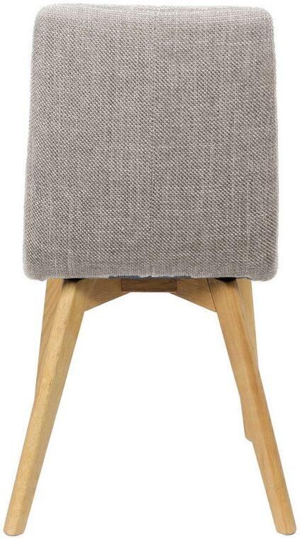 Home affaire Stoel met 4 poten Arosa eettafelstoel gestoffeerde stoel keukenstoel eetstoel 2-delige set poten van massief eiken of beuken met gestikt stof (set 2 stuks) - Foto 5