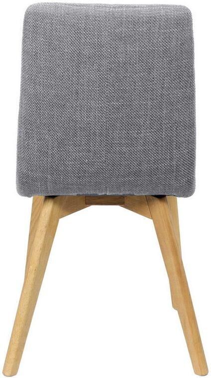 Home affaire Stoel met 4 poten Arosa eettafelstoel gestoffeerde stoel keukenstoel eetstoel 2-delige set poten van massief eiken of beuken met gestikt stof (set 2 stuks) - Foto 5