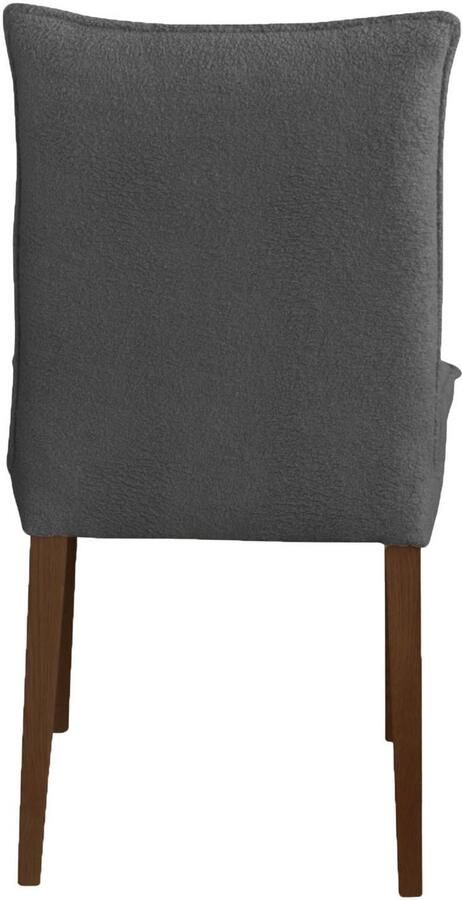 Home affaire Stoel met 4 poten Atena Frame van massief beukenhout bekleding teddy-look (set) - Foto 6