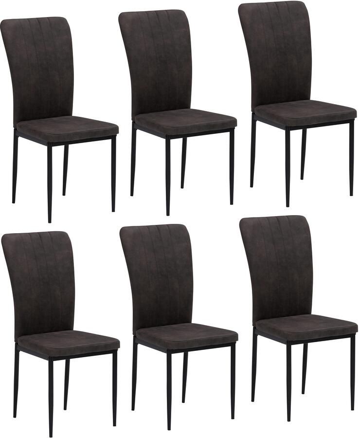 Home affaire Stoel met 4 poten Bergamo (set)