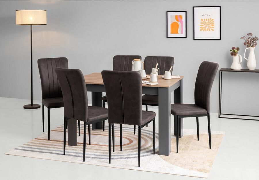 Home affaire Stoel met 4 poten Bergamo (set) - Foto 4