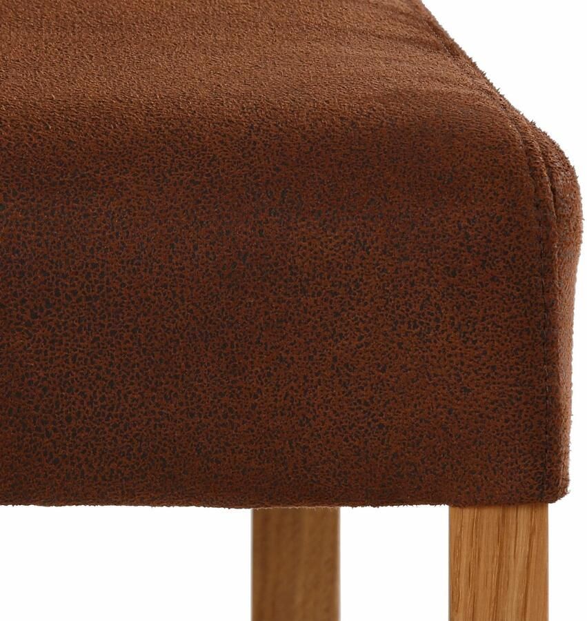 Home affaire Stoel met 4 poten Bologna Frame van massief hout (set)