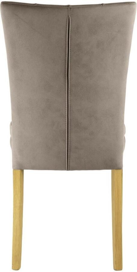 Home affaire Stoel met 4 poten Colorado prettige bekleding frame massief hout wengé of naturel-eiken (set 2 stuks) - Foto 5