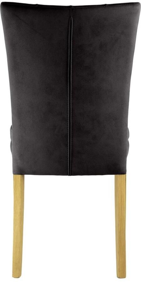 Home affaire Stoel met 4 poten Colorado prettige bekleding frame massief hout wengé of naturel-eiken (set 2 stuks) - Foto 6