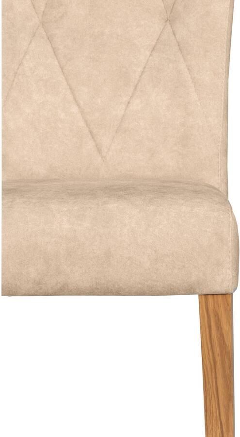 Home affaire Stoel met 4 poten Diamond Zitting en rugleuning zacht verdikt (set 2 stuks) - Foto 4