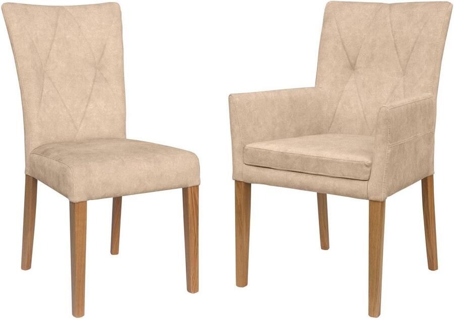 Home affaire Stoel met armleuningen Diamond (1 stuk)