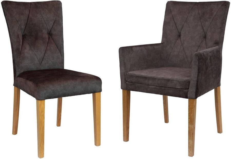 Home affaire Stoel met armleuningen Diamond (1 stuk)