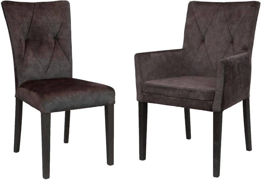 Home affaire Stoel met armleuningen Diamond (1 stuk)