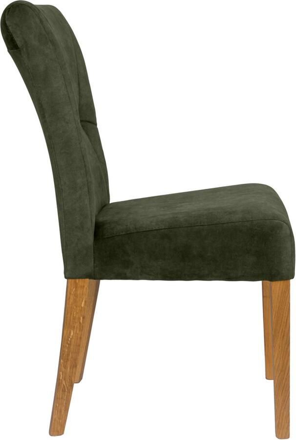 Home affaire Stoel met 4 poten Henry Zacht verdikte zitting en rugleuning (set 2 stuks)