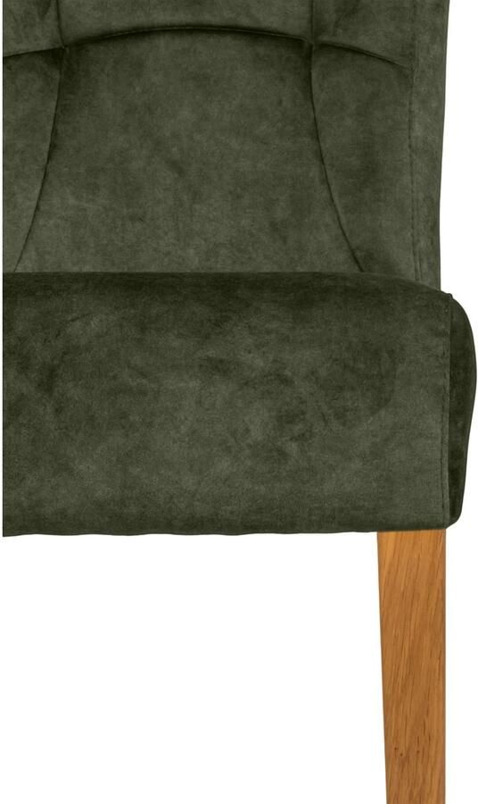 Home affaire Stoel met 4 poten Henry Zacht verdikte zitting en rugleuning (set 2 stuks) - Foto 3