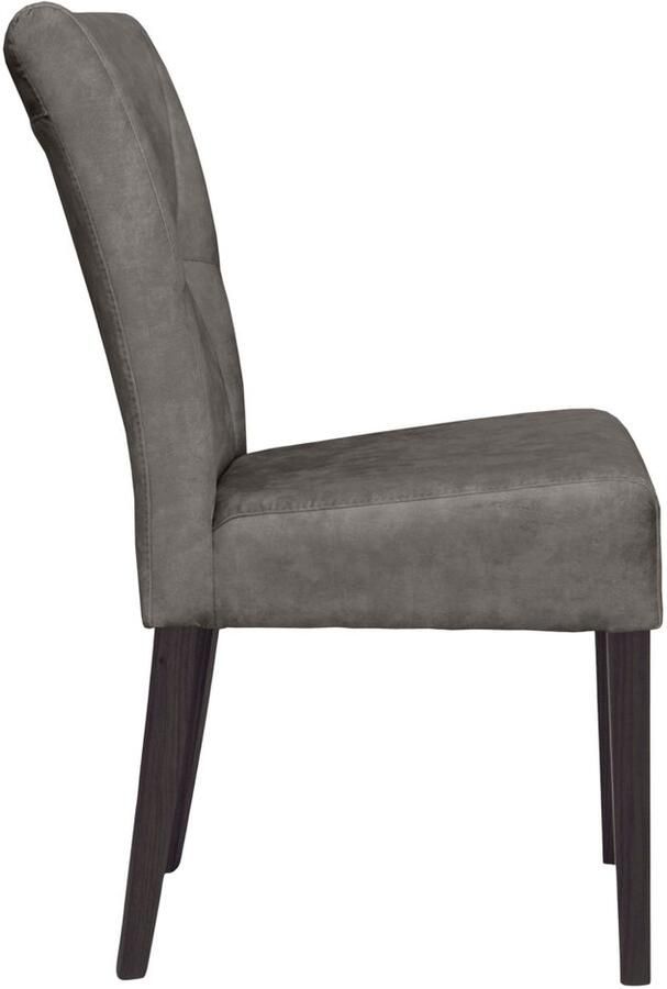 Home affaire Stoel met 4 poten Henry Zacht verdikte zitting en rugleuning (set 2 stuks)