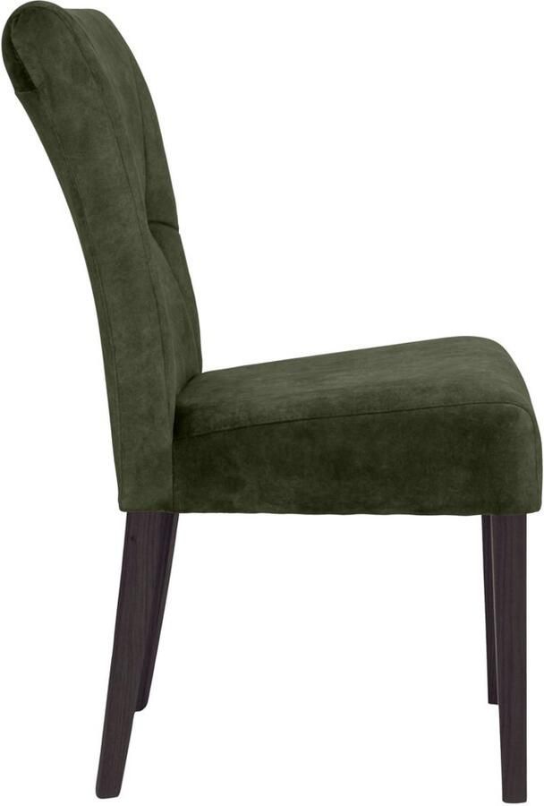 Home affaire Stoel met 4 poten Henry Zacht verdikte zitting en rugleuning (set 2 stuks)