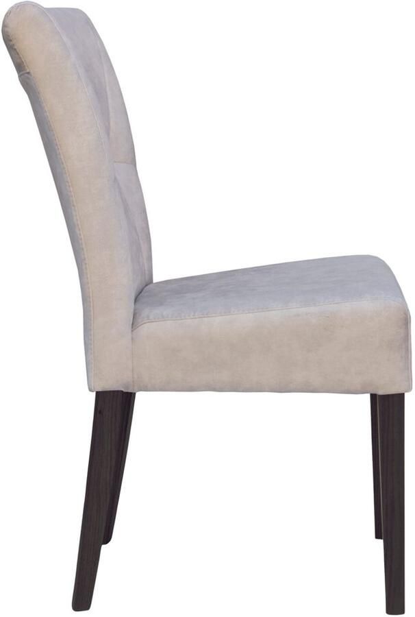 Home affaire Stoel met 4 poten Henry Zacht verdikte zitting en rugleuning (set 2 stuks)