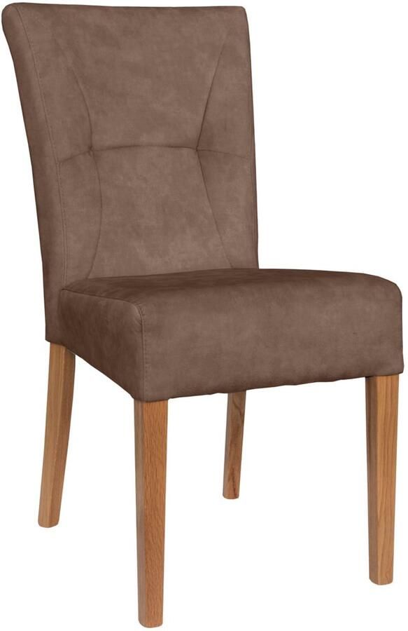 Home affaire Stoel met 4 poten Henry Zacht verdikte zitting en rugleuning (set 2 stuks) - Foto 2