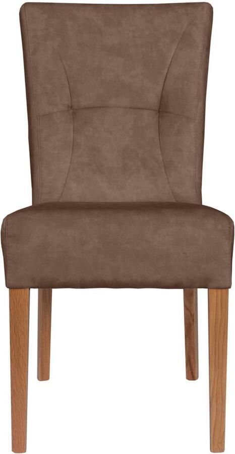 Home affaire Stoel met 4 poten Henry Zacht verdikte zitting en rugleuning (set 2 stuks) - Foto 5