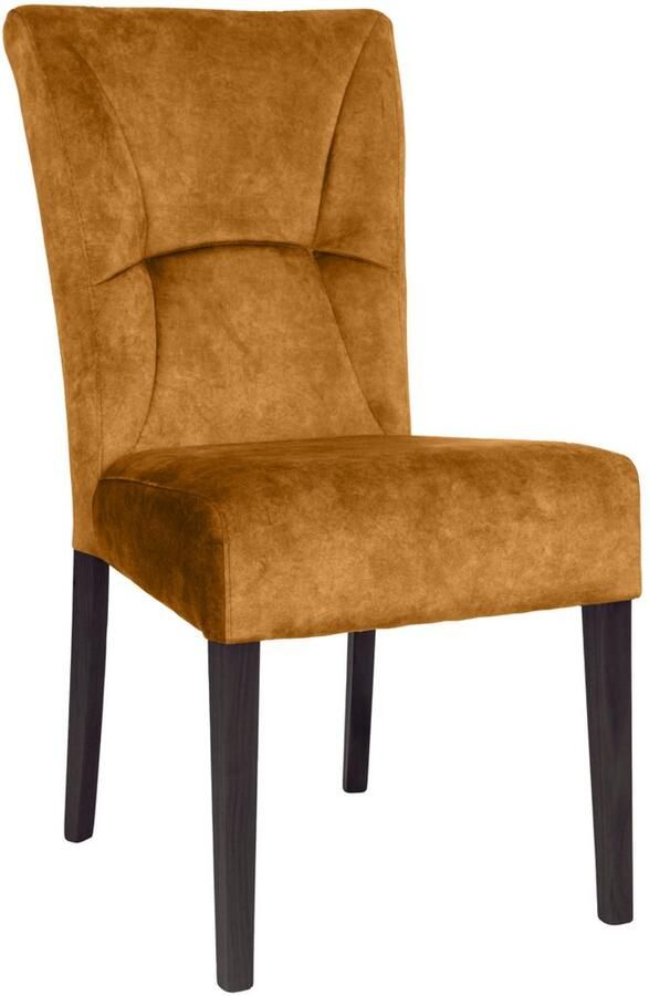 Home affaire Stoel met 4 poten Henry Zacht verdikte zitting en rugleuning (set 2 stuks) - Foto 2