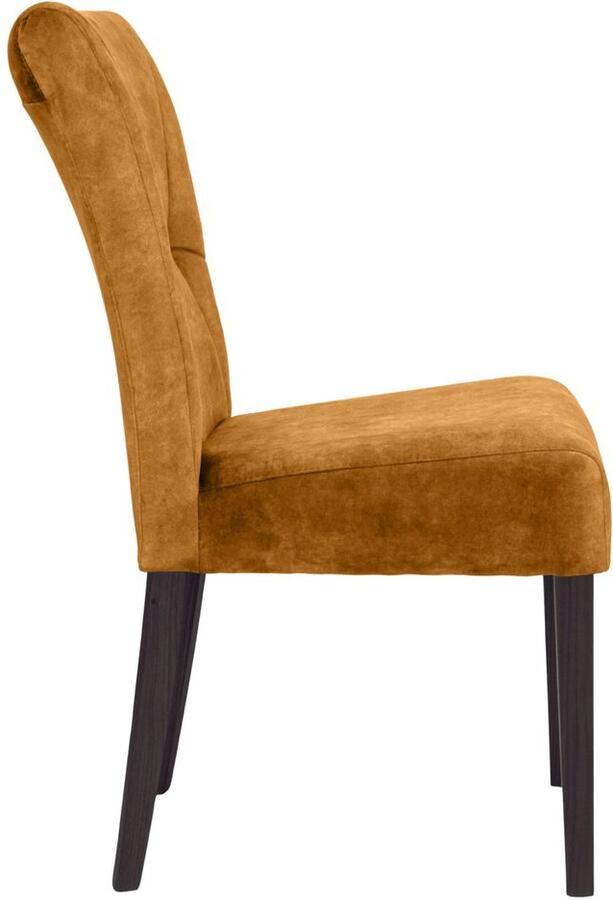 Home affaire Stoel met 4 poten Henry Zacht verdikte zitting en rugleuning (set 2 stuks)