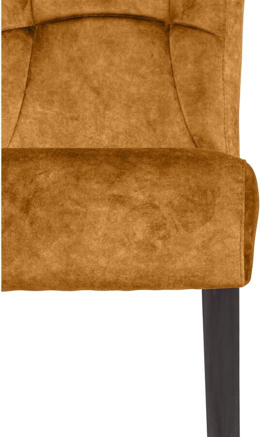 Home affaire Stoel met 4 poten Henry Zacht verdikte zitting en rugleuning (set 2 stuks) - Foto 3