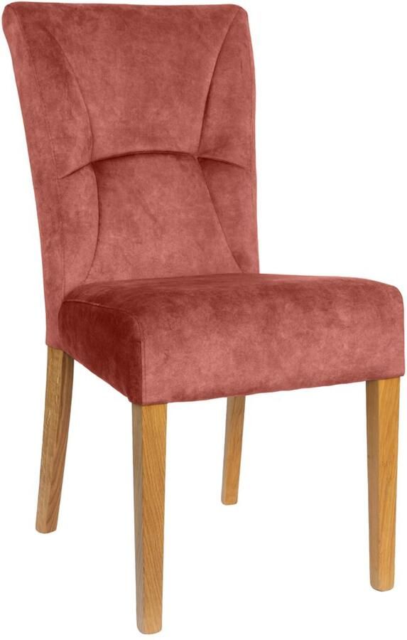 Home affaire Stoel met 4 poten Henry Zacht verdikte zitting en rugleuning (set 2 stuks) - Foto 2